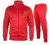 Liverpool FC officiel - Ensemble veste et pantalon de survêtement thème football - homme - polyester - Rouge - S