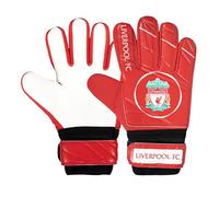 Liverpool FC Officiel - Gants de Gardien de But - Football - pour Enfant - Rouge/Blanc - Garçons: 5-10 Ans