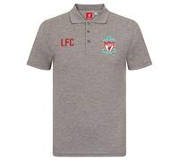Liverpool FC Officiel - Polo de Football pour Homme - avec emblème du Club - Gris - Small