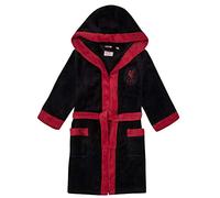 Liverpool FC Officiel - Robe de Chambre à Capuche thème Football - Polaire - garçon - Noir - 11-12 Ans