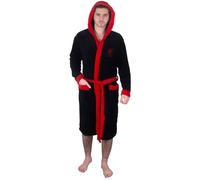 Liverpool FC officiel - Robe de chambre à capuche thème football - polaire - homme - noir - L