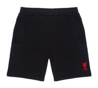 Liverpool FC Officiel - Short en Polaire - Homme - thème Football/Style Jogging - Noir - L