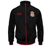 Liverpool FC officiel - Veste de survêtement thème football - style rétro - garçon - Noir - 4-5 ans