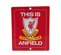 Liverpool FC - Panneau de fenêtre THIS IS ANFIELD (Taille unique) (Rouge/Blanc/Jaune)