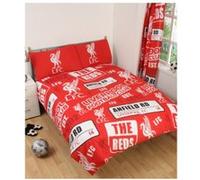 Liverpool FC Patch Double Housse de couette et taie d'oreillers G