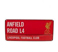 Liverpool FC - Plaque de rue (Taille unique) (Rouge/Blanc/Doré)