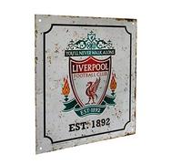 Liverpool FC - Plaque Retro (Taille Unique) (Blanc cassé)