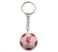 Porte-clés ballon de football Liverpool FC, blanc/rouge, taille unique