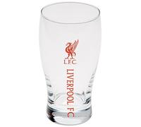 Liverpool FC - Verre à bière Officiel (Taille Unique) (Transparent/Rouge)