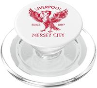 Liverpool MerseyCity Since 1207 Motif Oiseau du Foie Rouge PopSockets PopGrip pour MagSafe
