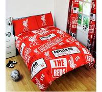 Liverpool Officiel Ensemble Housse de Couette pour Lit Double â€“ Rouge