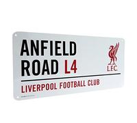 Liverpool Plaque de Rue Officielle Anfield Road L4 en métal Multicolore