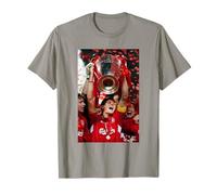 Liverpool Steven Gerrard Lifts Trophée Coupe du Monde de Football T-Shirt