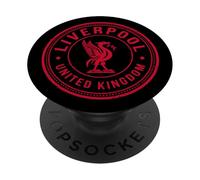 Liverpool United Kingdom Timbre Postal en Forme d'oiseau de Foie Rouge PopSockets PopGrip Adhésif