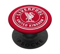 Liverpool United Kingdom Timbre Postal Motif Oiseau de Foie Blanc PopSockets PopGrip Adhésif