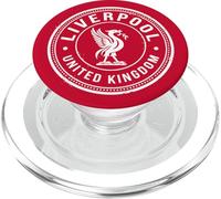 Liverpool United Kingdom Timbre Postal Motif Oiseau de Foie Blanc PopSockets PopGrip pour MagSafe
