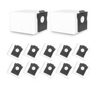 Liveryde 12 Sacs à poussière compatibles avec Dreame X40 X50 L40 L40s Pro Ultra / D10 Plus Gen 2 / L10s Ultra Gen 2 / L10s Pro Ultra Heat / L10s Plus, pour Mova E30 / P50 Pro Ultra (PAS pour D10 Plus)
