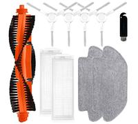 liveryde Accessoires Compatible pour Xiaomi Robot Vacuum Mop Pro / 2S / S12 | Pièces de rechange pour T12 B106GL, XMSTJQR2S, STYJ02YM, 1 brosse principale, 4 brosses latérales, 2 filtres, 2 chiffons