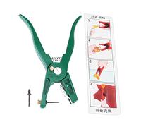 Livestock Ear Tag Pliers for Cattle Pigs and Sheep - Steel Tool with Paint Plating and Spare Pin - Animal Identification Tagging Applicator for Farm Management