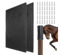 Livestock Scratching Brush - Lot de 2 pinceaux de toilettage pour animaux de compagnie - Farm Animal Horse Scratcher | For Livestock Sheep Cattle Cow Dog Animal Playground Farm Stables Stall Barn
