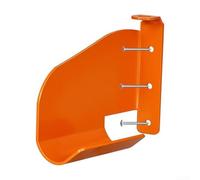 LivGrain Support mural pour tronçonneuse en acier inoxydable pour atelier - Rangement peu encombrant pour tronçonneuse - Crochet de garage 15,2 x 15,2 cm - Orange