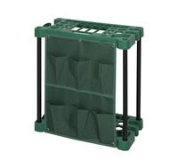 Livhome Porte-outils rectangulaire pour garage et jardin - Peut contenir jusqu'à 40 outils, dispose de fentes de rangement pour ranger des pelles, des balais, des râteaux