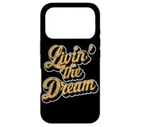 Livin' The Dream Fun Cursive Police Coque pour iPhone 17 Pro