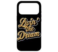 Livin' The Dream Fun Cursive Police Coque pour iPhone 17 Pro Max