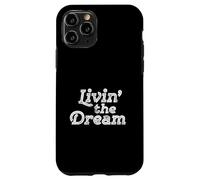 Livin The Dream Vintage années 70 Inline Weathered (Dark) Coque pour iPhone 11 Pro