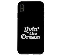 Livin The Dream Vintage années 70 Inline Weathered (Dark) Coque pour iPhone XS Max