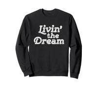 Livin The Dream Vintage années 70 Inline Weathered (Dark) Sweatshirt