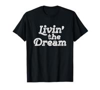 Livin The Dream Vintage années 70 Inline Weathered (Dark) T-Shirt
