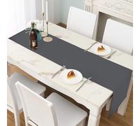 LivinEase - Chemin de Table pour Table à Manger 42 x 240 cm - Élégamment drapé, 250 g/m² Charbon Chemin de Table - idéal pour la décoration de fête de Noël