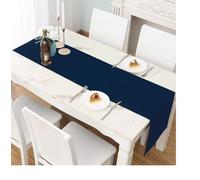 LivinEase Chemin de Table pour Table à Manger 42 x 240 cm - Élégamment Drapé, 250 g/m² Marine - Idéal pour la Décoration de Fête de Noël