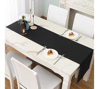 LivinEase - Élégant Chemin de Table pour Table à Manger 42 x 150 cm, 250 g/m² Noir, Idéal pour la Décoration de Fête de Noël