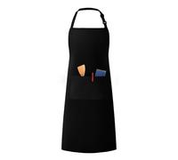 LivinEase Tabliers réglables unisexes pour hommes et femmes - Tabliers de chef à 2 poches pour hommes et femmes (Noir, Pack of 1)
