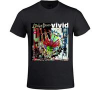 Living Colour Vivid Tee Shirts for Men Black Manches Courtes(XX-Large)