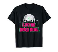 Living Dead Girl Zombie Femme Noir Horreur Halloween T-Shirt
