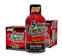 Living Essentials Boîte de 12 boîtes d'énergie 5 heures Extra Strong Berry