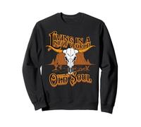 Living in a New World, Old Soul Tee, Bull Skull, Desert Sweatshirt