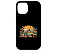 Living in Mid Century Bliss MCM House Design Coque pour iPhone 12/12 Pro