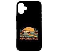 Living in Mid Century Bliss MCM House Design Coque pour iPhone 16 Plus