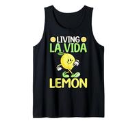 Living La Vida Lemon Cute Walking Citrus Débardeur