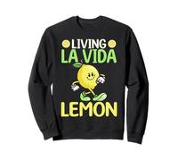 Living La Vida Lemon Cute Walking Citrus Sweatshirt