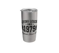 « Living Legend Since 1979 : Legends Never Die » Gobelet isotherme en acier inoxydable double paroi