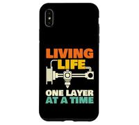 Living Life One Layer at A Time - Impression 3D Geek Coque pour iPhone XS Max