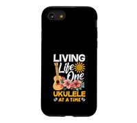 Living Life One Ukulélé à la Fois Floral Tropical Sunset Coque pour iPhone SE (2020) / 7/8