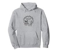 Living My Best Possum Life - Humour Animal Insolite Sweat à Capuche, Unisexe pour Adultes, Gris Chiné, S