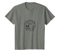 Living My Best Possum Life - Humour Animal Insolite T-Shirt, Enfant, Vert Kaki chiné, 4 Ans