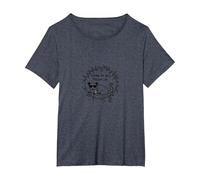 Living My Best Possum Life - Humour Animal Insolite T-Shirt, Femme Grandes Tailles, Bleu Chiné, 4X